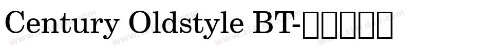 Century Oldstyle BT字体转换